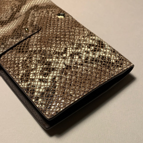 ANTONIO MELANI Handbags - ANTONIO MELANI Brown Textured Leather Travel Wallet